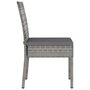 Voir la diapositive 3 : VIDAXL Chaises a manger de jardin lot de 4 Resine tressee Gris