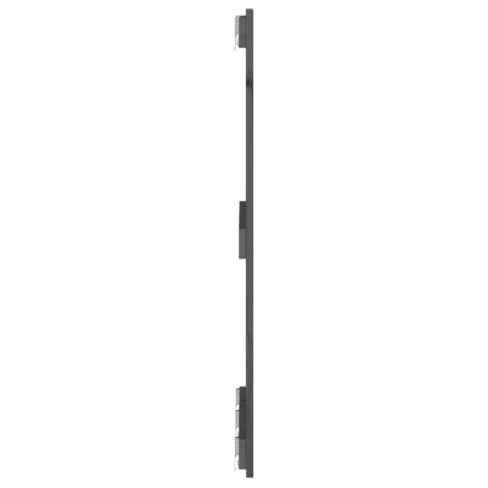 Voir la diapositive 5 : VIDAXL Tete de lit murale Gris 185x3x90 cm Bois massif de pin