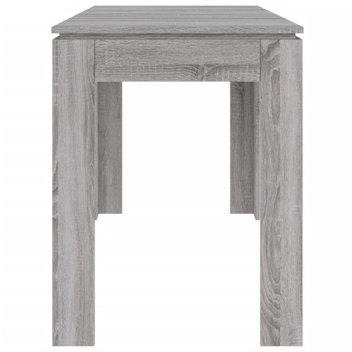 VIDAXL Table a dîner sonoma gris 120x60x76 cm bois d'ingenierie