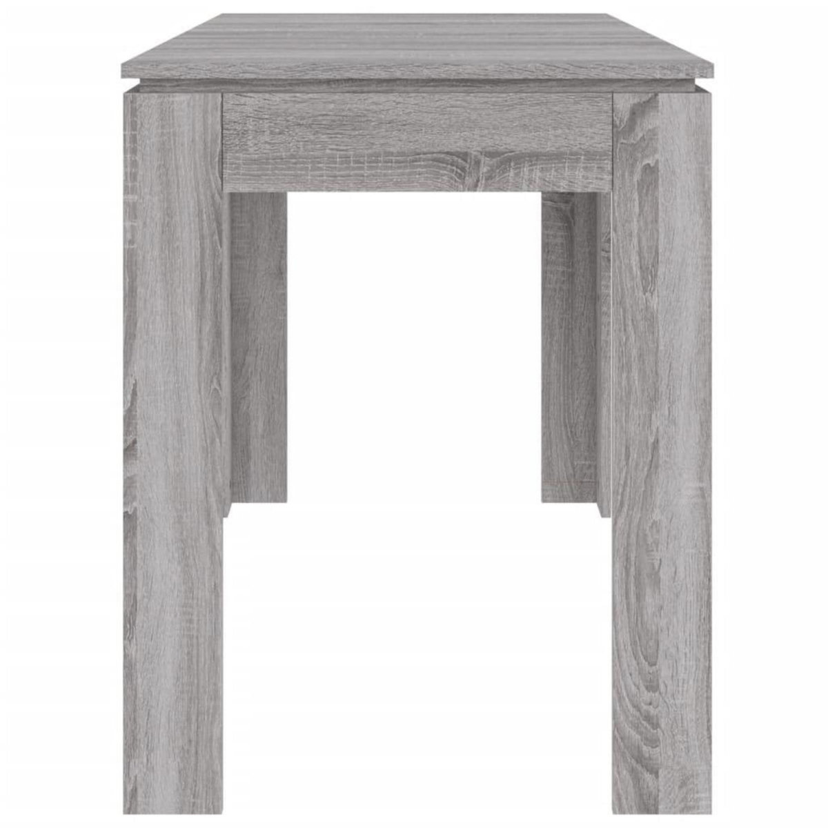 VIDAXL Table a dîner sonoma gris 120x60x76 cm bois d'ingenierie