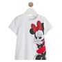 Voir la diapositive 1 : INEXTENSO T-shirt blanc en coton bébé fille Minnie