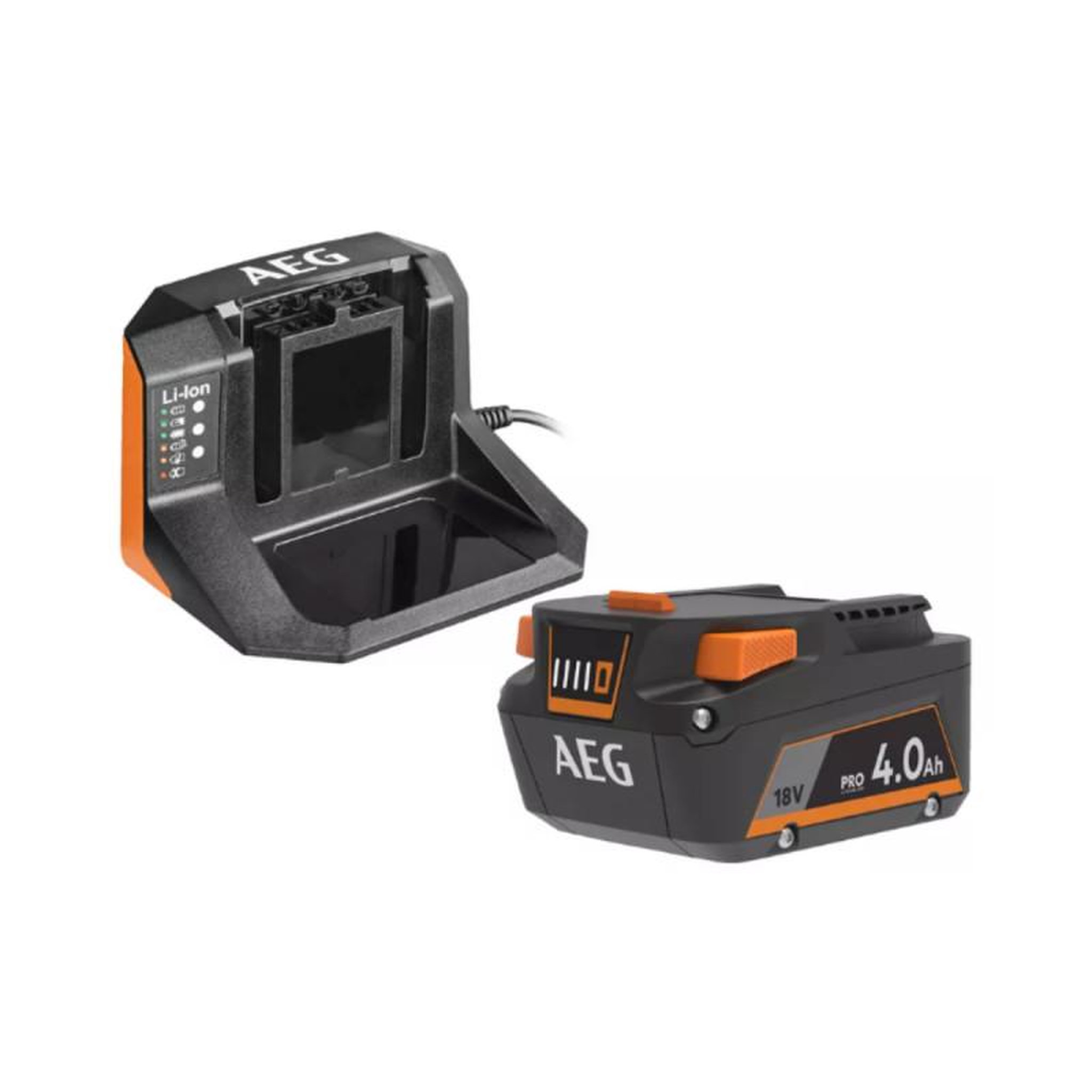 AEG Pack batterie aeg 18v 4.0ah prolithium-ion - chargeur 2,0ah - setl1840s