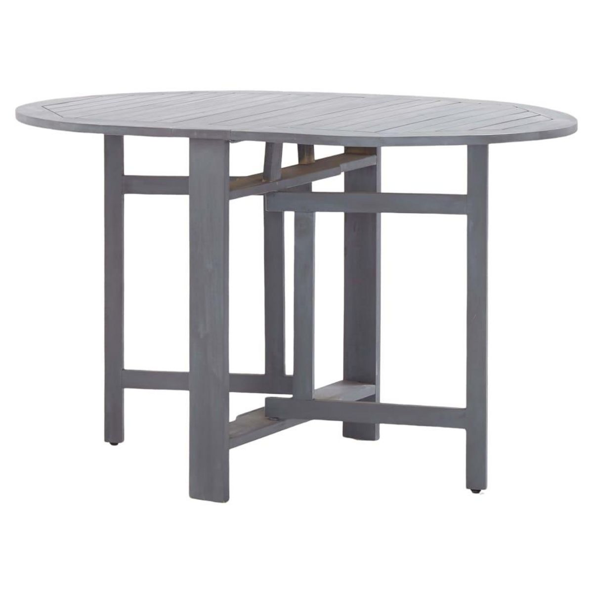 VIDAXL Table de jardin Gris 120x70x74 cm Bois d'acacia massif