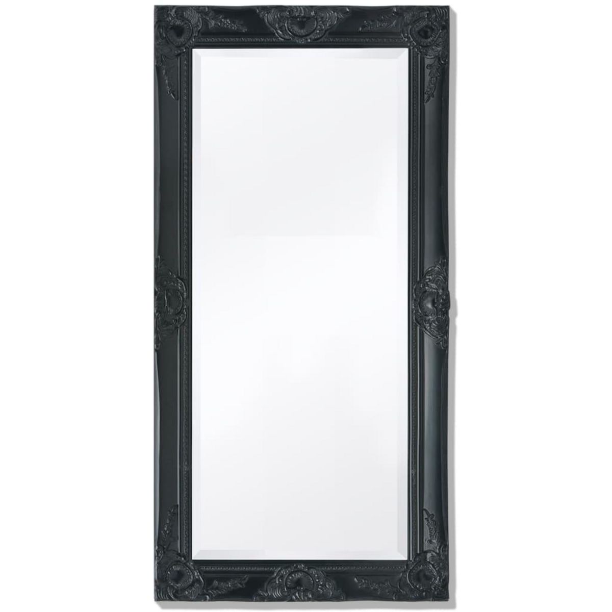 VIDAXL Miroir mural style baroque 100x50 cm noir