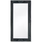 VIDAXL Miroir mural style baroque 100x50 cm noir