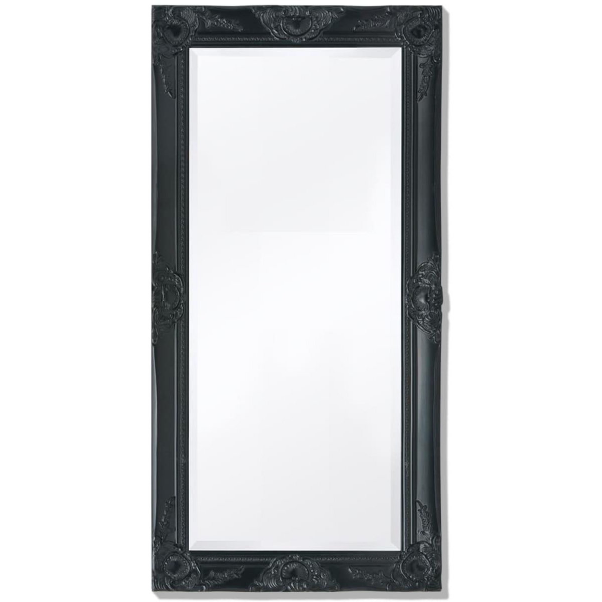 VIDAXL Miroir mural style baroque 100x50 cm noir