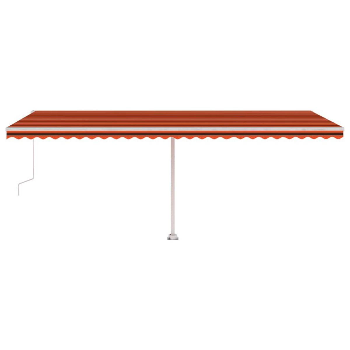 VIDAXL Auvent automatique sur pied 600x300 cm Orange/marron