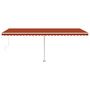 Voir la diapositive 5 : VIDAXL Auvent automatique sur pied 600x300 cm Orange/marron