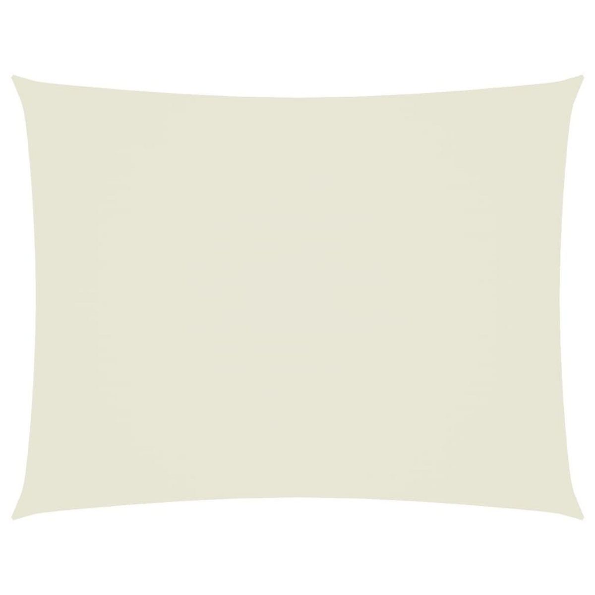 VIDAXL Voile de parasol tissu oxford rectangulaire 5x7 m creme