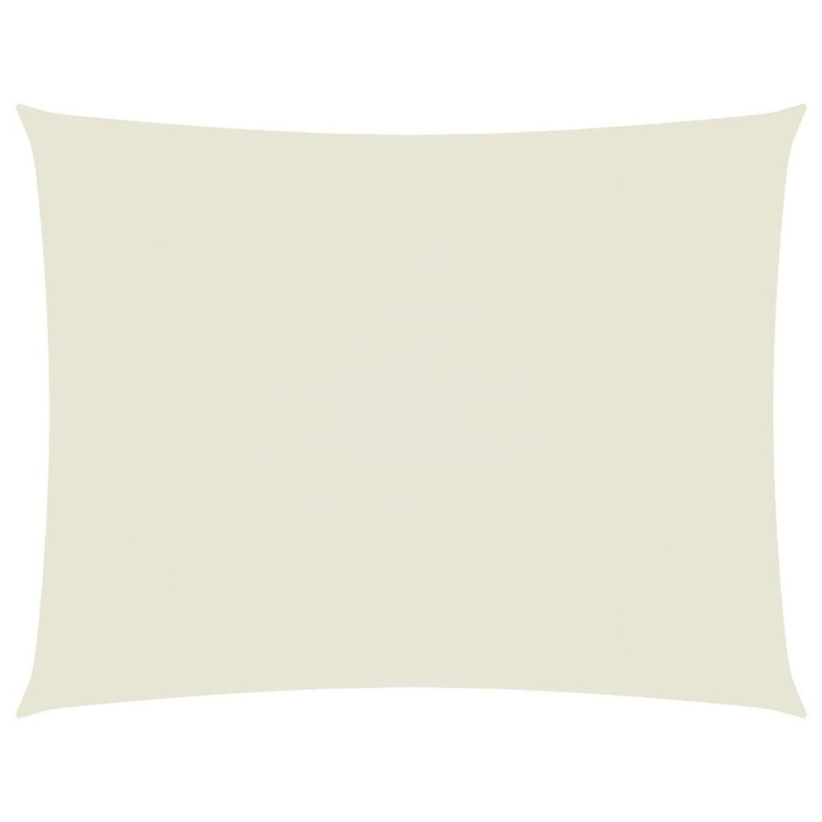 VIDAXL Voile de parasol tissu oxford rectangulaire 5x7 m creme