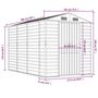 Voir la diapositive 6 : VIDAXL Abri de jardin marron clair 191x300x198 cm acier galvanise
