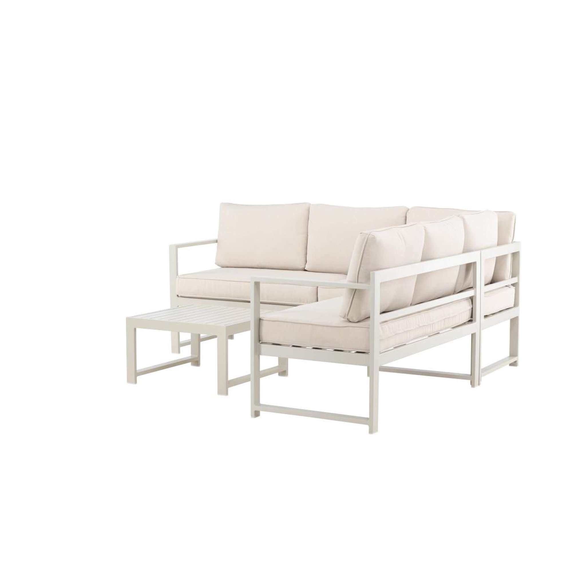 Voir la diapositive 5 : Paris Prix Salon d'angle de jardin  salvador  190cm beige