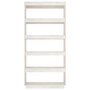 Voir la diapositive 5 : VIDAXL Bibliotheque/Separateur de piece Blanc 80x35x167 cm Pin massif