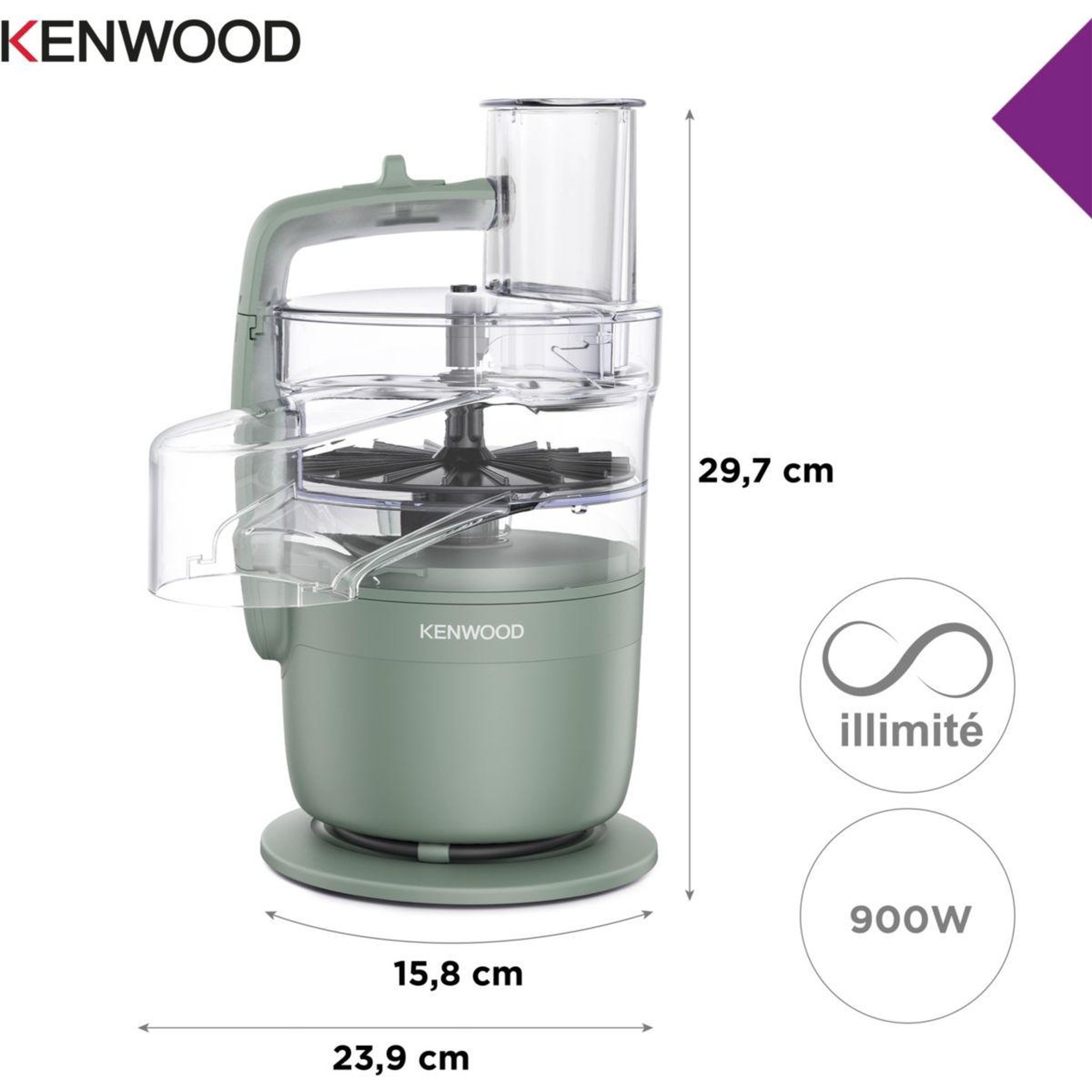 Voir la diapositive 5 : KENWOOD Robot multifonction MULTIPRO GO FDP23.380GR