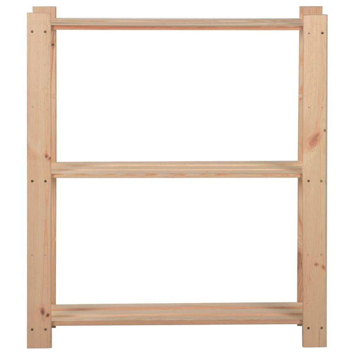 VIDAXL Etagere de stockage 3 niveaux 80x28,5x90 cm Bois de pin massif