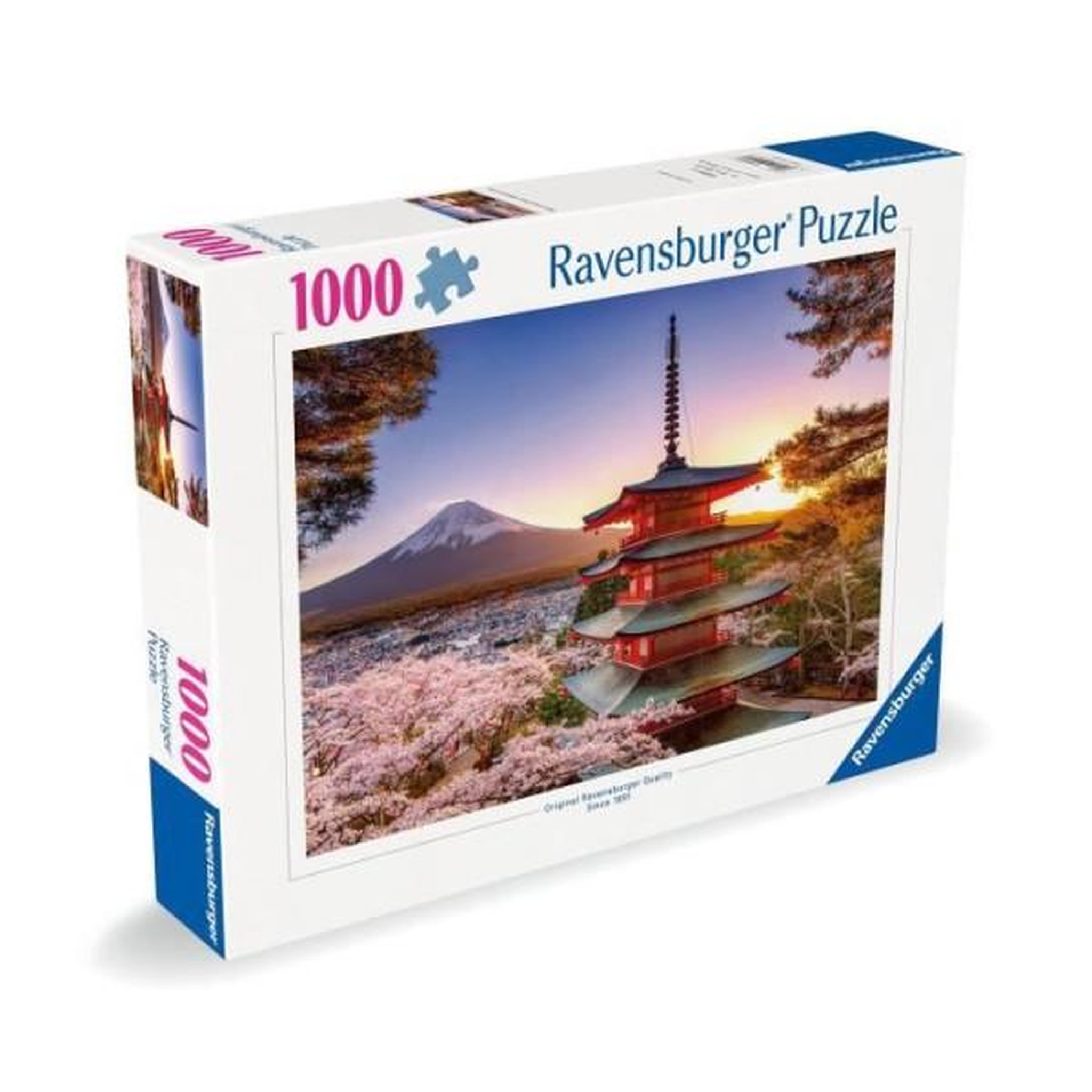 Voir la diapositive 5 : RAVENSBURGER Puzzle 1000 p - Cerisiers en fleurs du Mont Fuji