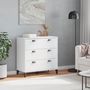 Voir la diapositive 3 : VIDAXL Commode VIKEN blanc bois d'ingenierie