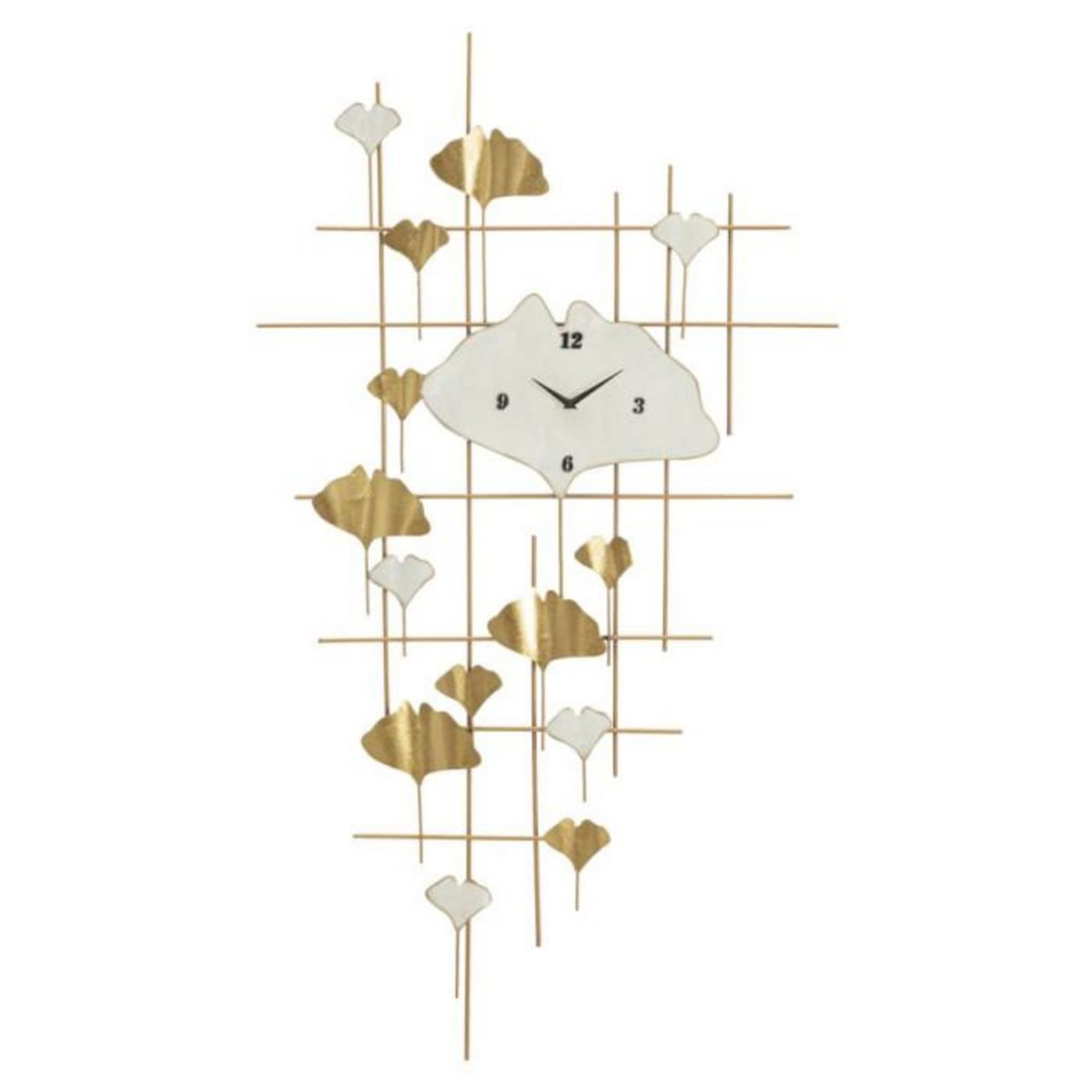 Paris Prix Horloge Murale en Métal  Tow  133cm Or