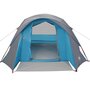 Voir la diapositive 5 : VIDAXL Tente de cabine familiale 6 personnes bleu impermeable