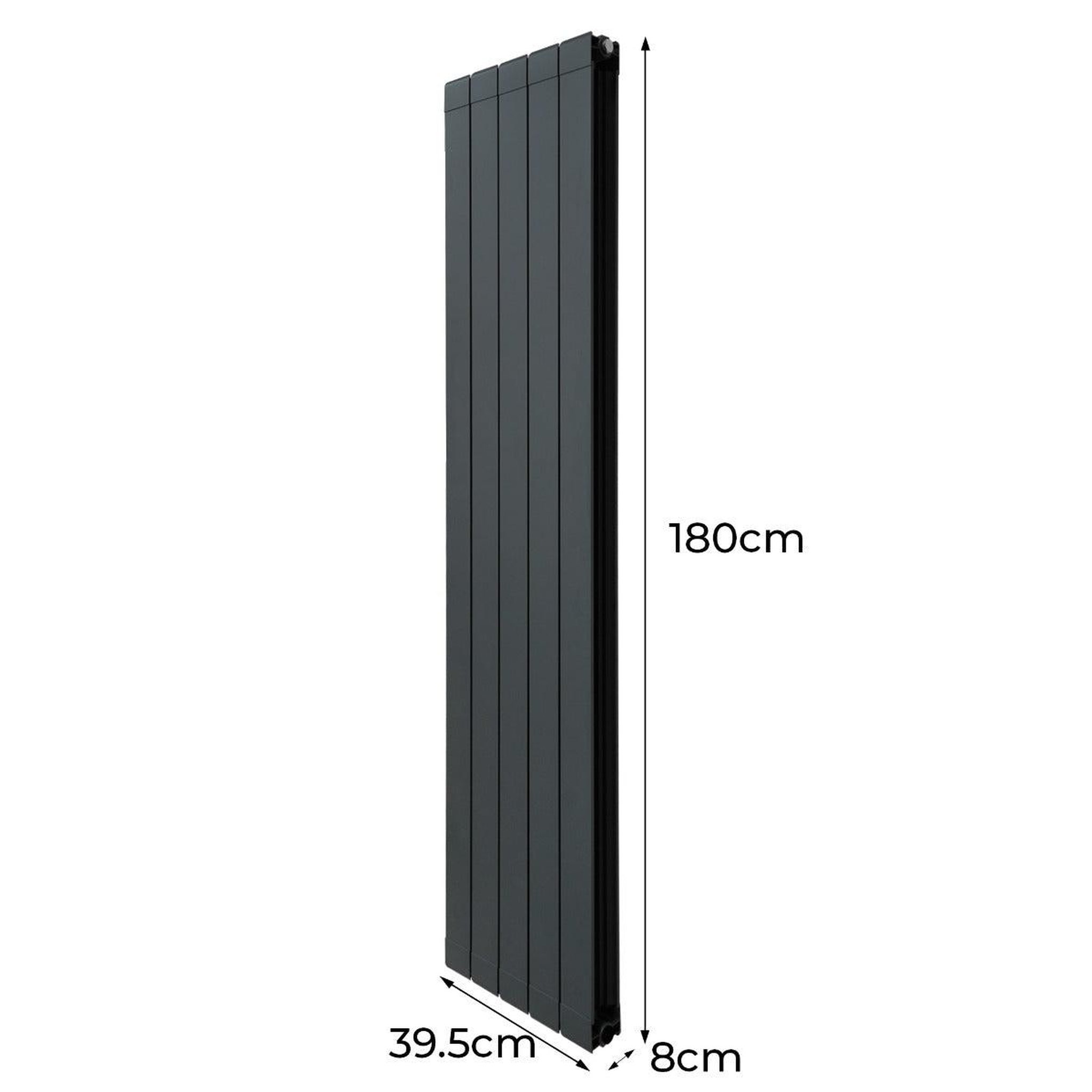 Voir la diapositive 5 : MONSTERSHOP Radiateur en aluminium & vannes - 1800 x 395 mm