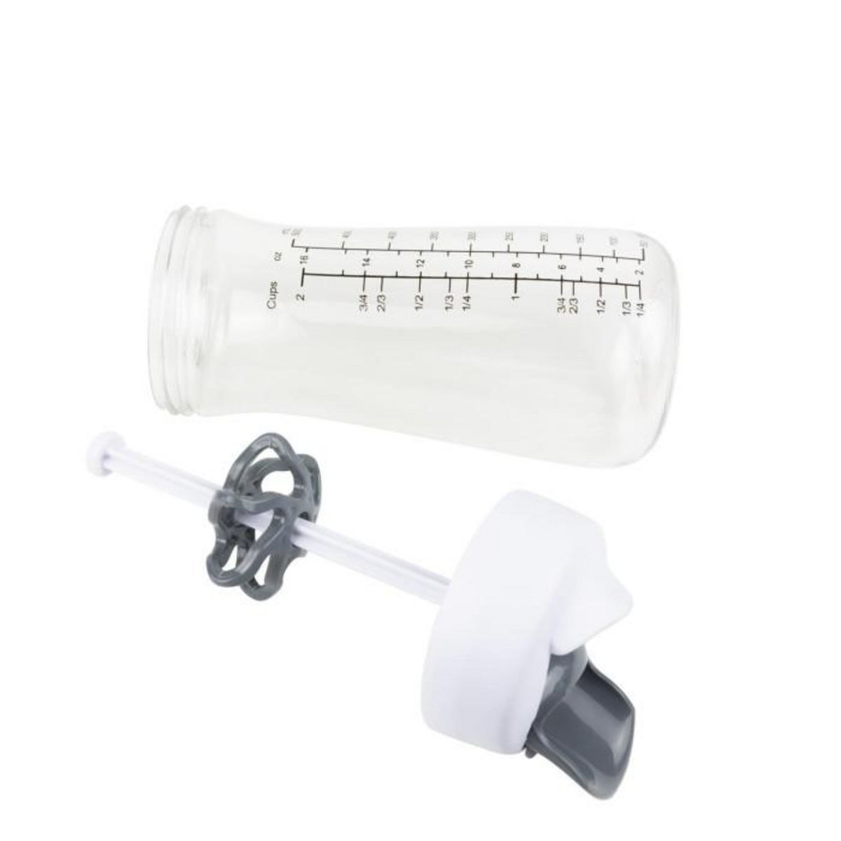 Paris Prix Shaker Bec Verseur  2 en 1  500ml Transparent