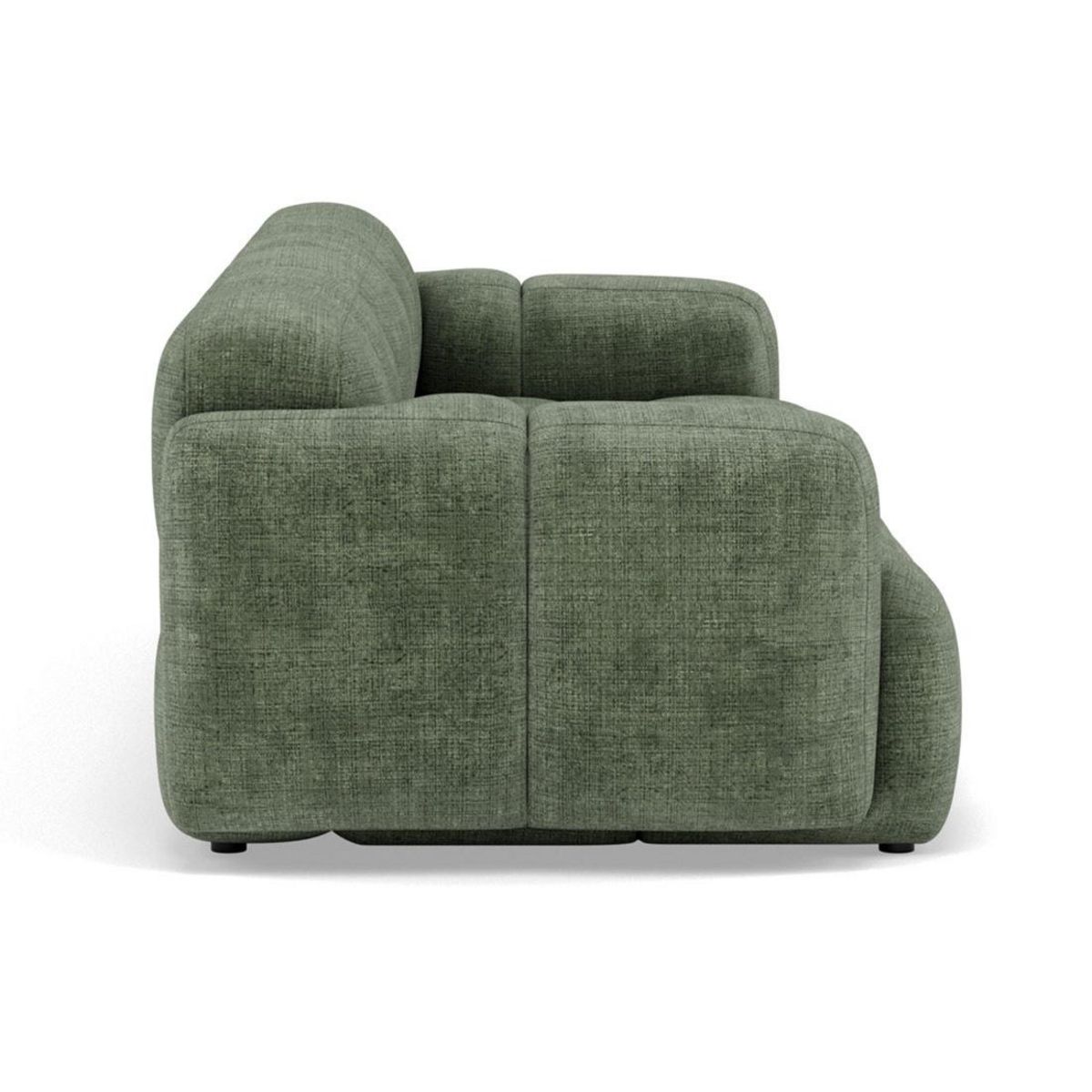 LISA DESIGN Grace - canapé modulable 3 places en velours texturé