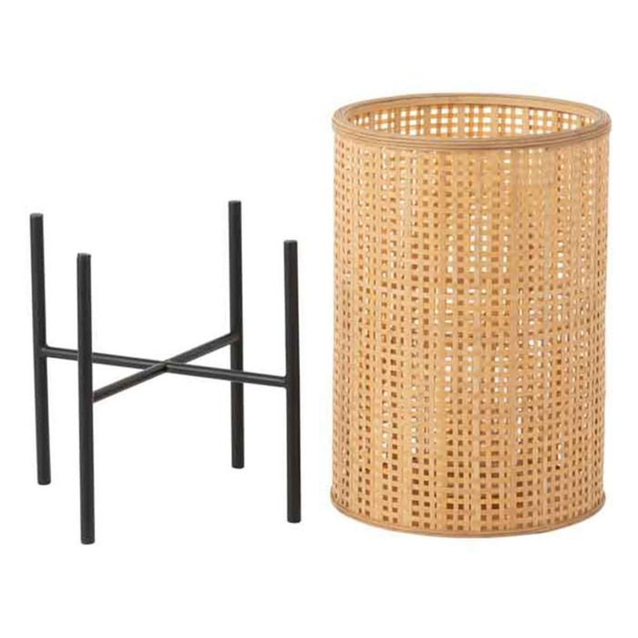 Voir la diapositive 4 : Paris Prix Lanterne sur Pied Bambou  Fernando  62cm Naturel