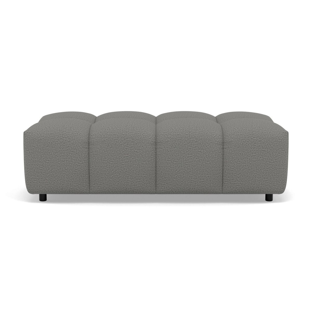 LISA DESIGN Adelaide - pouf en tissu texturé