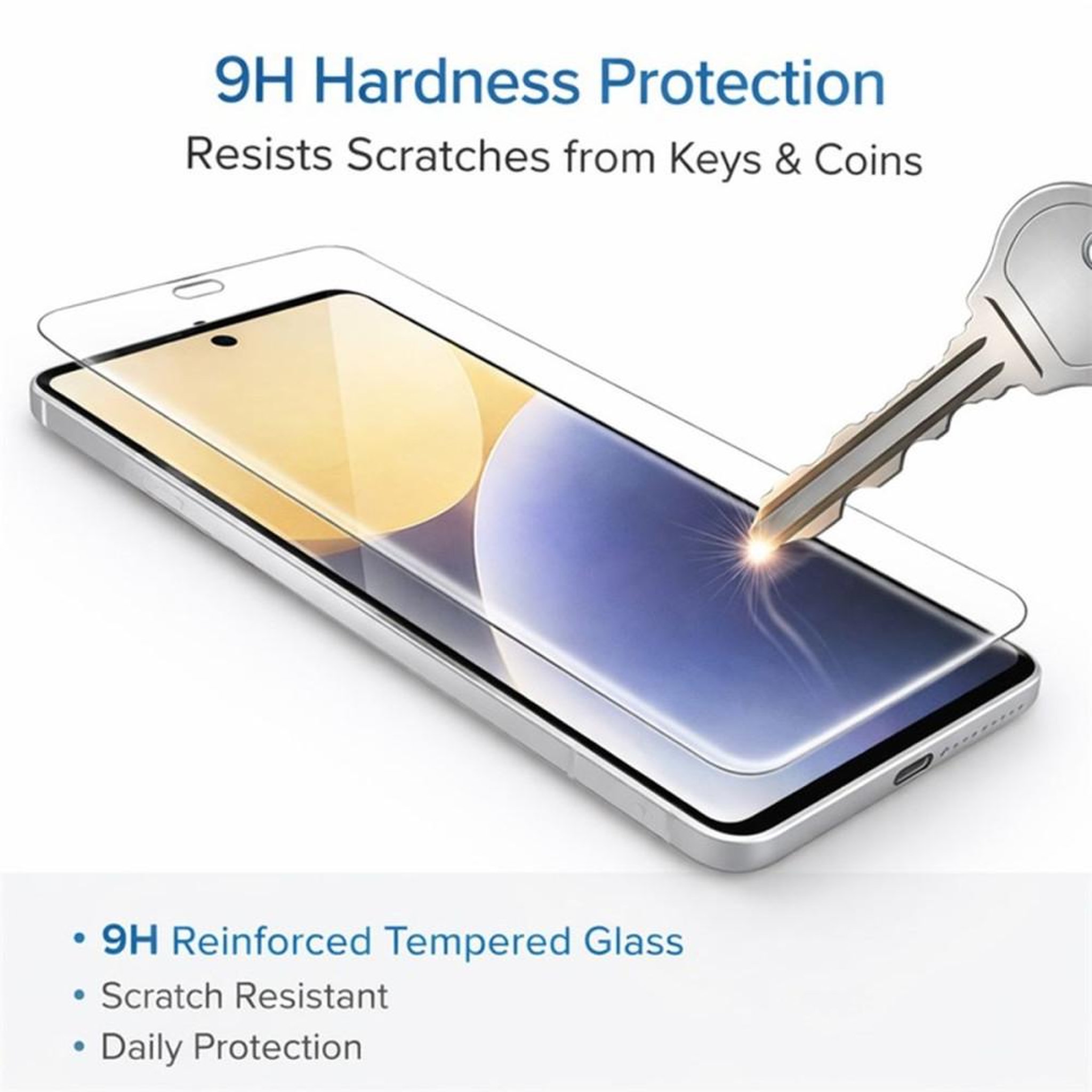 Voir la diapositive 2 : Verre de protection écran en verre trempé 2 pièces 9H pour Google Pixel 9 Pro XL, transparent anti-rayures anti-traces