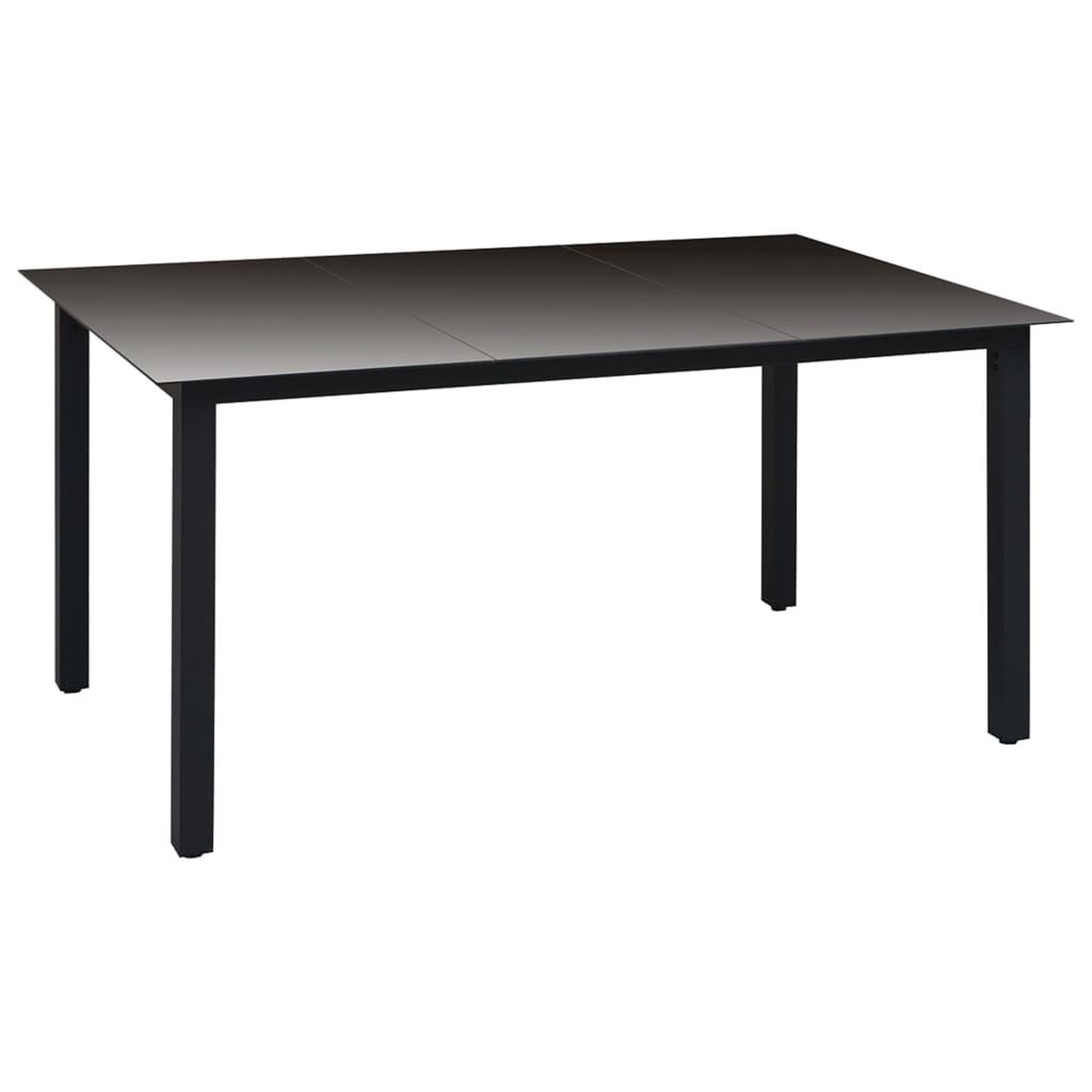 Voir la diapositive 3 : VIDAXL Ensemble a manger de jardin 7 pcs noir
