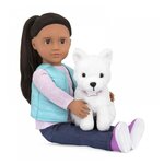 Our Generation Cassie et son chien poupée 46cm