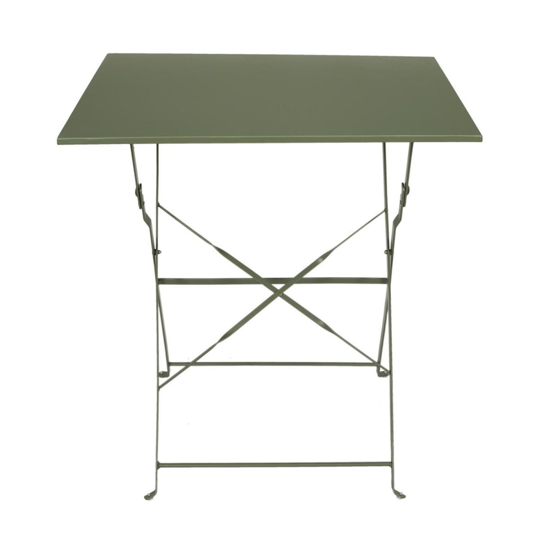 Voir la diapositive 2 : The Home Deco Factory Table de Jardin Pliante  Palerme  70cm Kaki