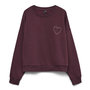 Voir la diapositive 4 : Vero Moda Sweat Bordeaux Femme Vero Moda Vmlotte Trina