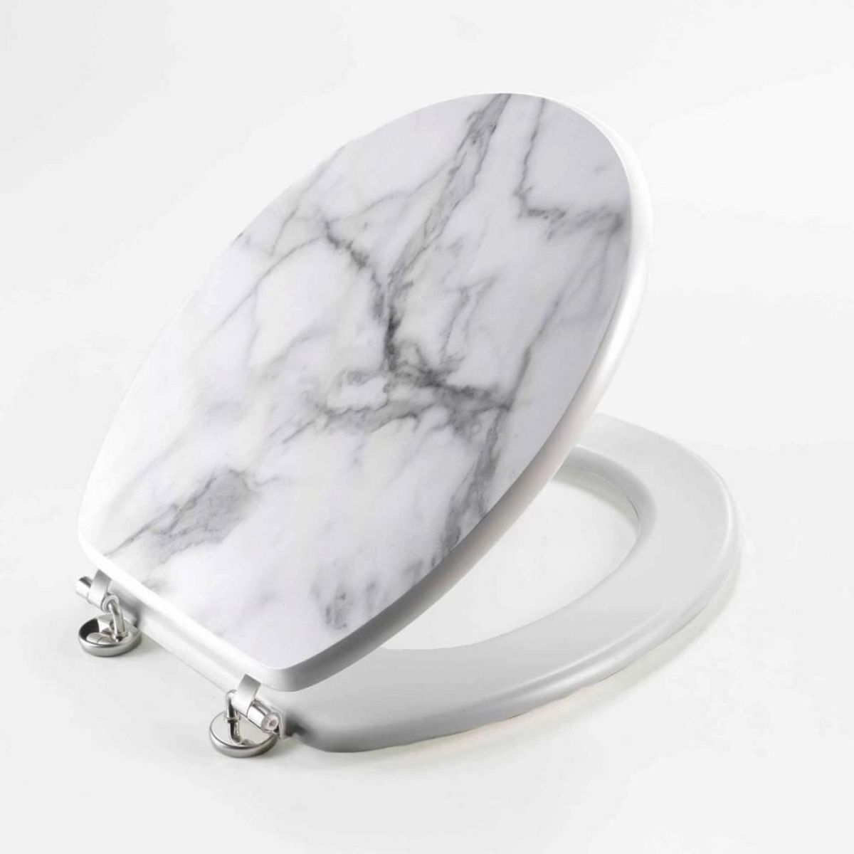 Douceur d'Intérieur Abattant WC charnières métal imprimé MARBRE
