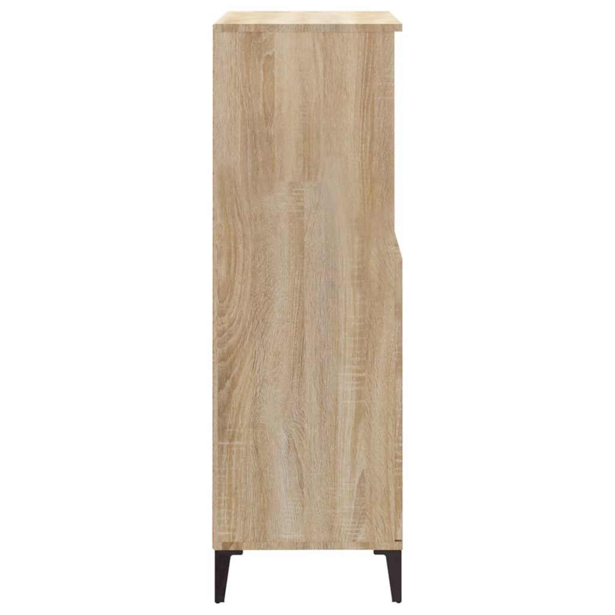 Voir la diapositive 5 : VIDAXL Buffet haut Chene sonoma 60x36x110 cm Bois d'ingenierie