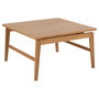 Voir la diapositive 1 : TOILINUX Table basse carrée en chêne AREN - Marron