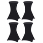 Voir la diapositive 6 : ID MARKET Lot de 4 tables hautes pliantes 105 CM et 4 housses noires