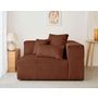 Voir la diapositive 2 : LISA DESIGN Colombine - module d'assise droit - en velours côtelé grosses côtes