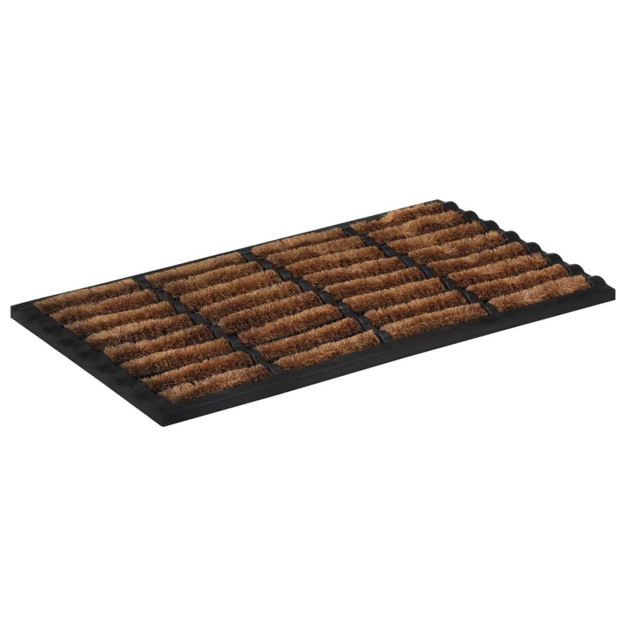 Voir la diapositive 2 : VIDAXL Paillasson rectangulaire 45x75 cm caoutchouc et fibre de coco