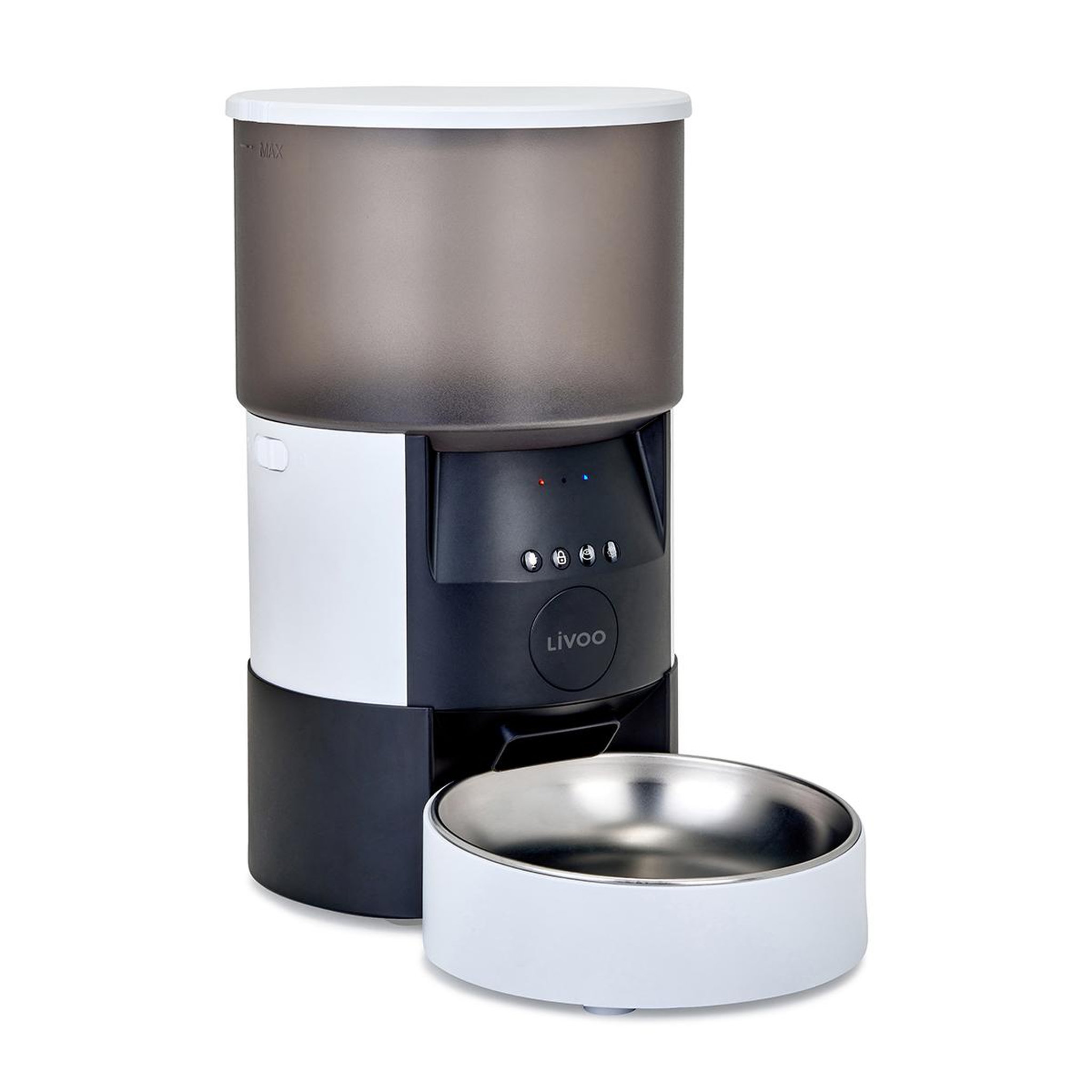 Voir la diapositive 2 : LIVOO Distributeur de croquettes automatique 5w blanc - PET100