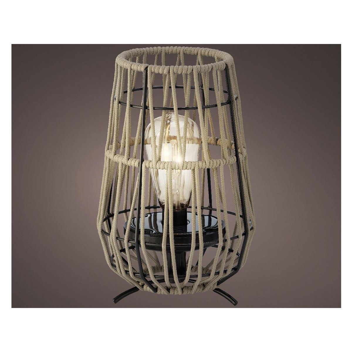 JARDIDECO Lanterne de jardin solaire décorative sable - Ø 18 x 27,5 cm - Jardideco