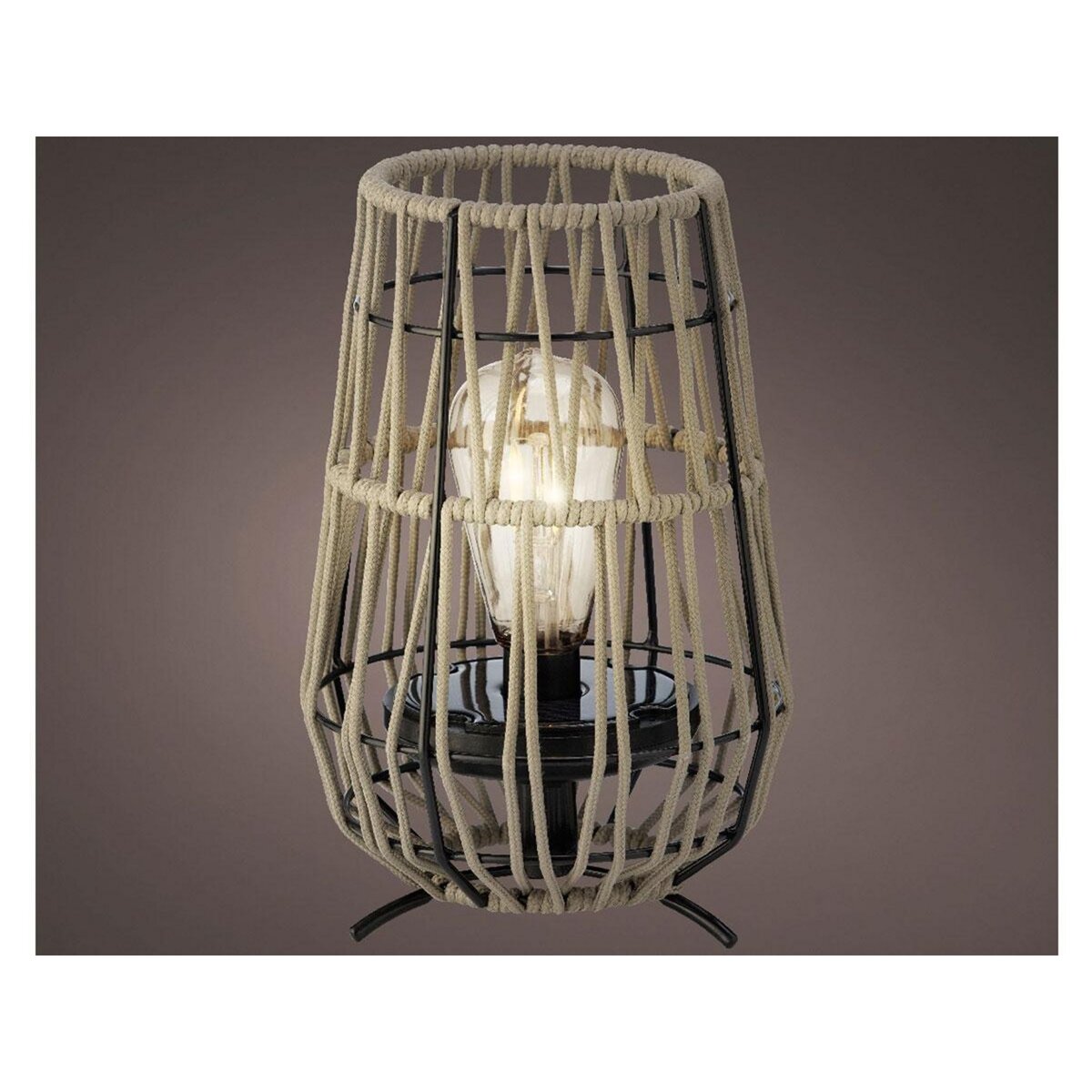 JARDIDECO Lanterne de jardin solaire décorative sable - Ø 18 x 27,5 cm - Jardideco