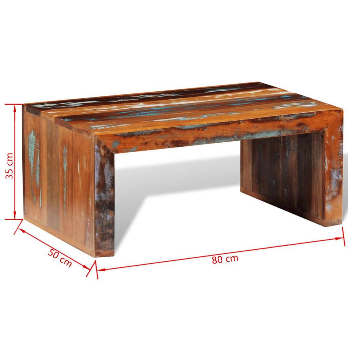 VIDAXL Table basse Bois recycle