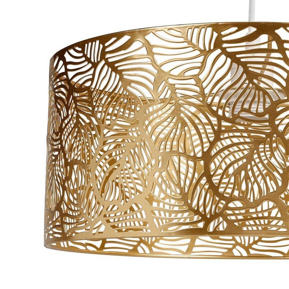 OSTARIA Suspension métal ajouré doré Calathéa D35