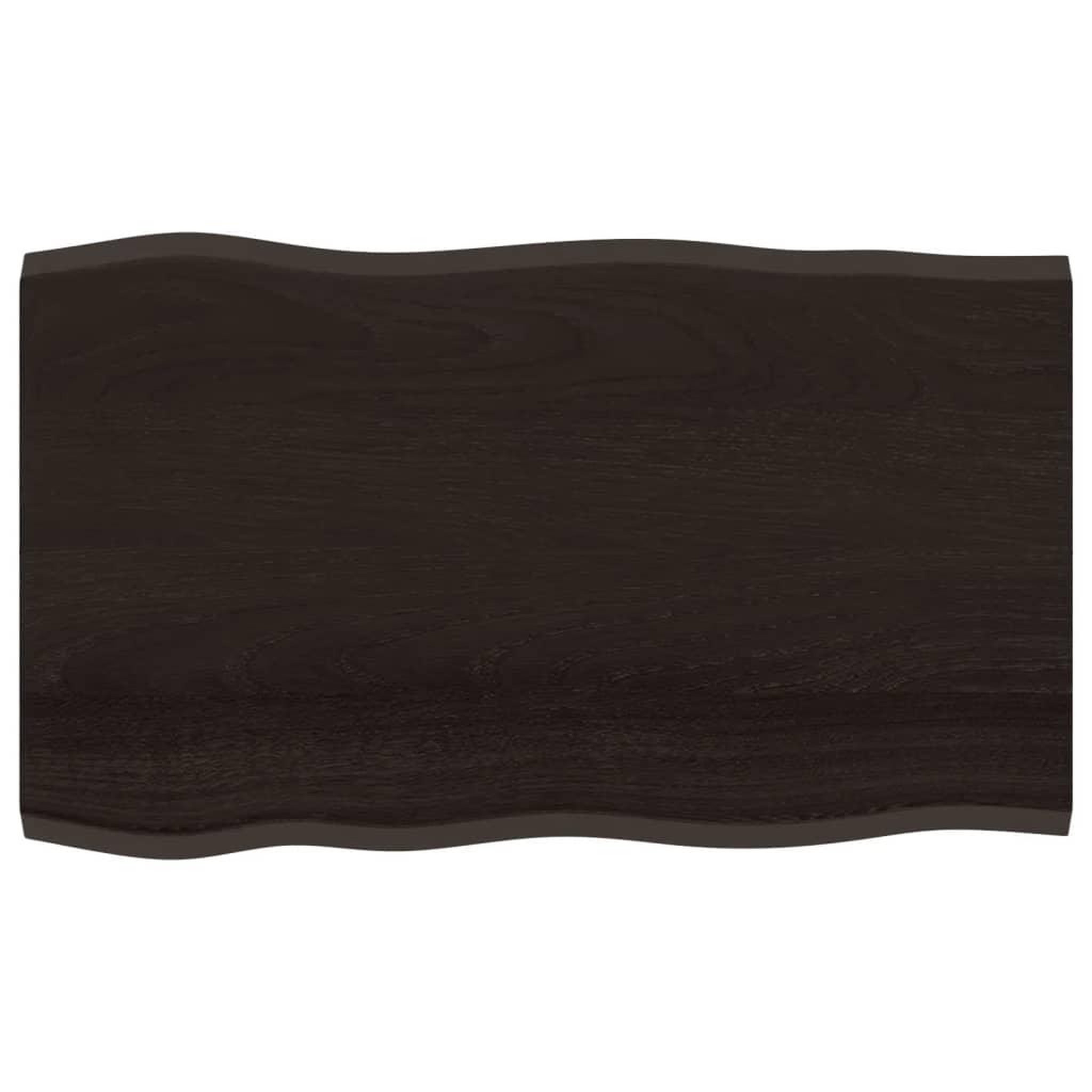Voir la diapositive 2 : VIDAXL Dessus de table bois chene massif traite bordure assortie