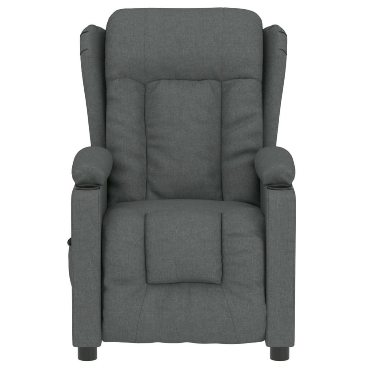 VIDAXL Fauteuil inclinable electrique Gris fonce Tissu
