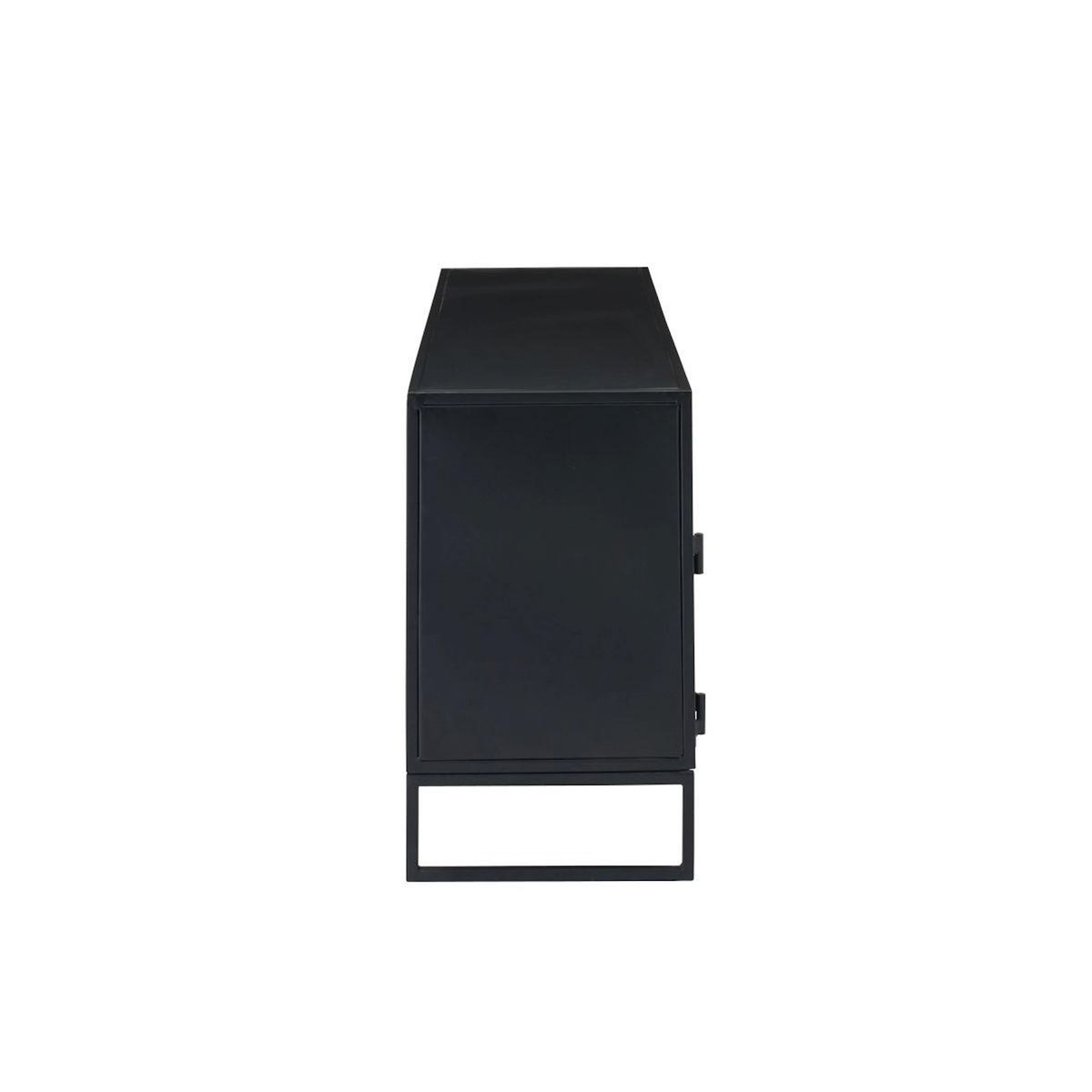 Paris Prix Meuble TV 2 Portes  Rickey  122cm Noir & Naturel