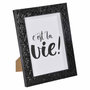 Voir la diapositive 1 : Paris Prix Cadre Photo Déco  Martelé  18x24cm Noir