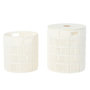Voir la diapositive 2 : Paris Prix Lot de 2 Paniers de Rangement  Ryan  46cm Blanc