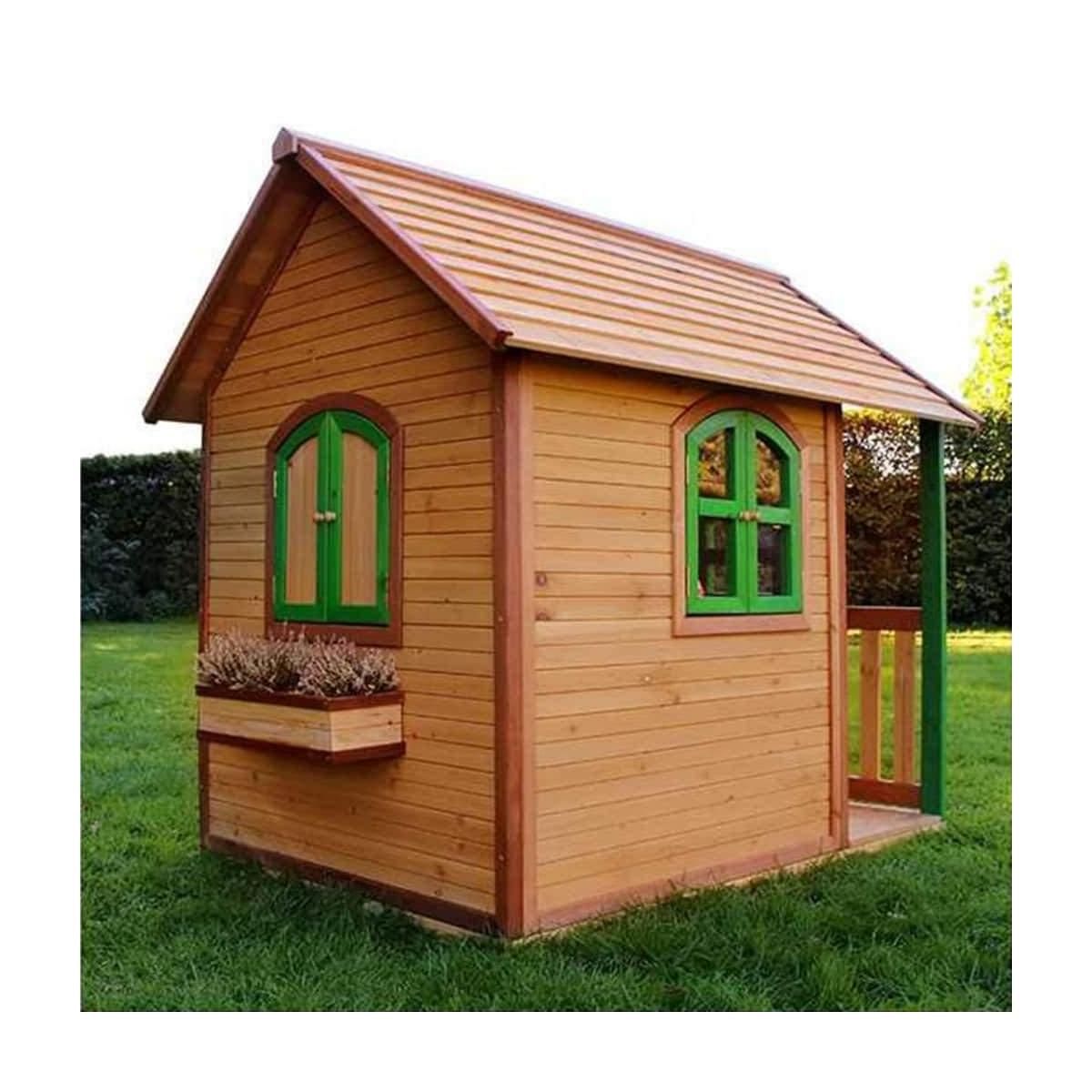 Axi House AXI Cabane enfant ALEX Brun vert